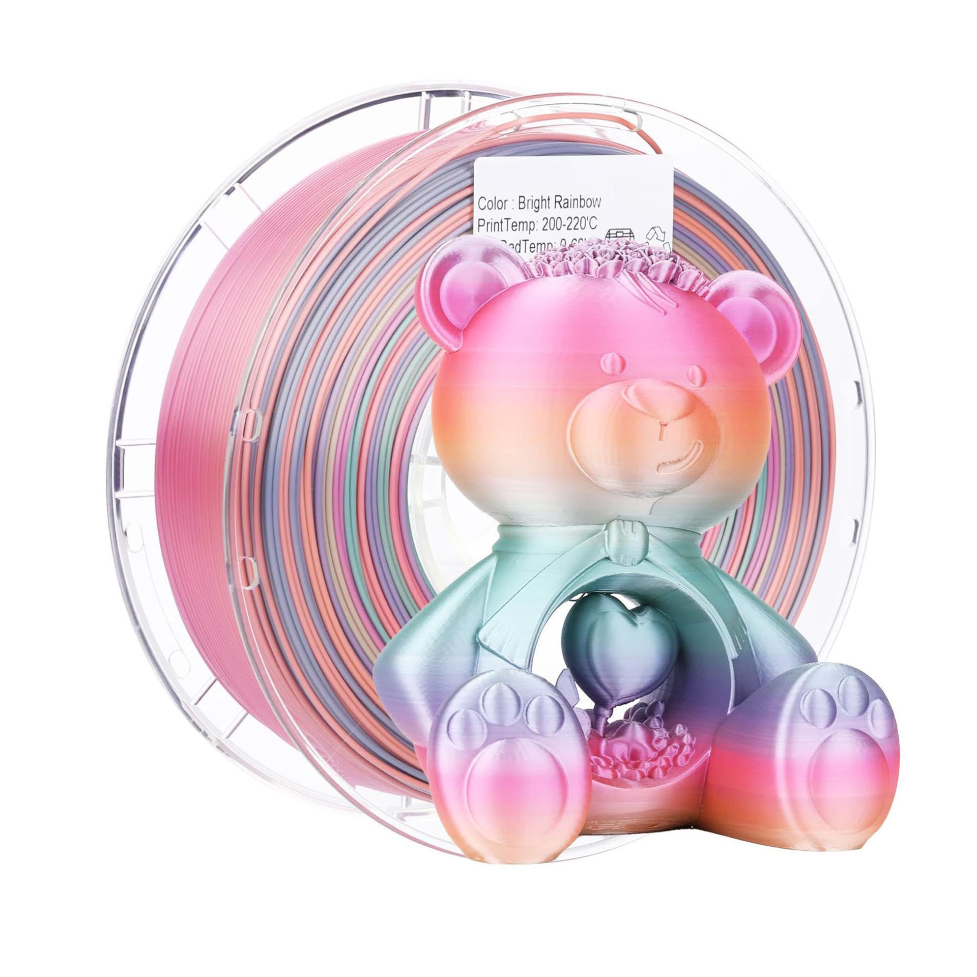3D Printing News - 1kg 3D printer filament PLA rainbow