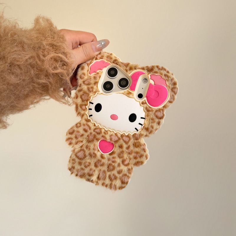 Cute 3D Hello Kitty Leopard Pl - 3D Printing Case のレビューと価格