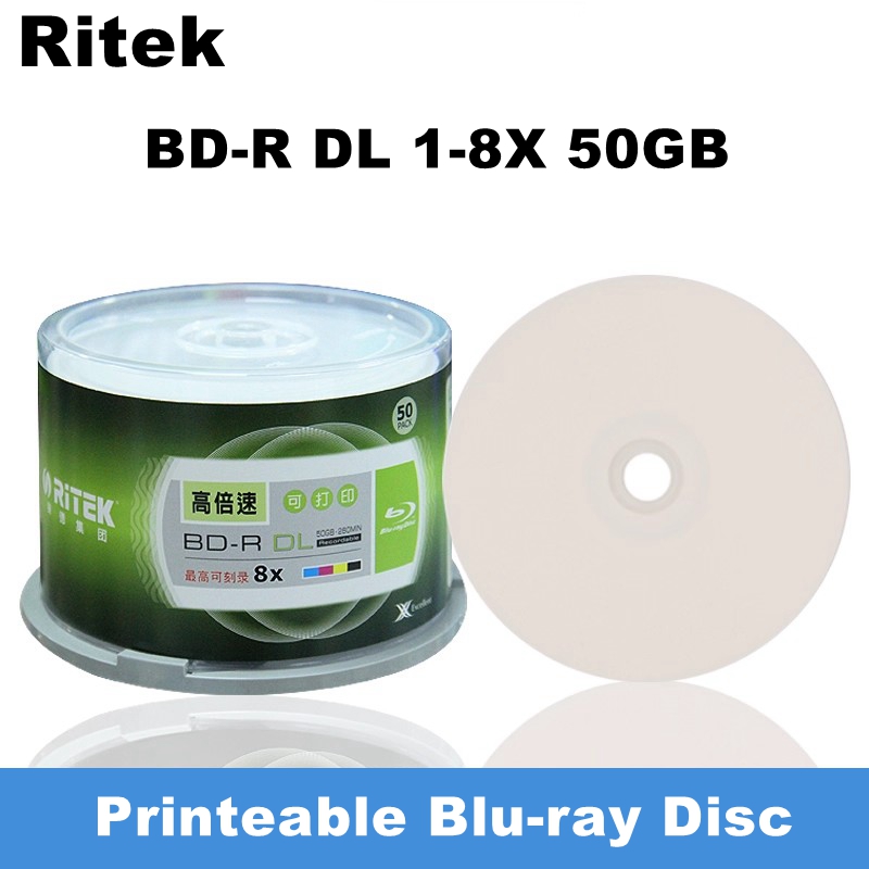 1PCS Ritek BD-R DL 50GB Printa - 3D Printing Robot のレビューと価格