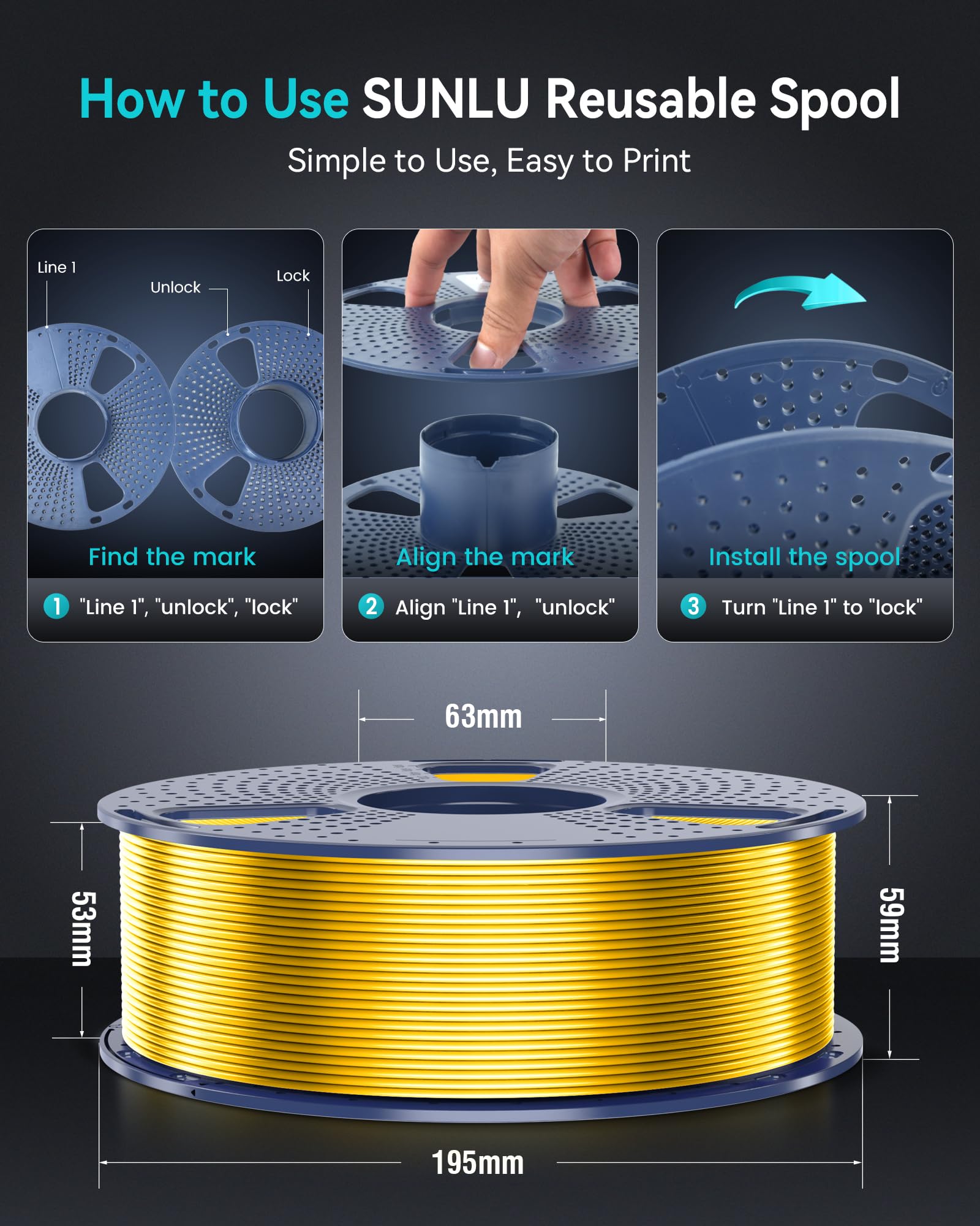 SUNLU SILK 3D Printing Filamen - 3D Printing News のレビューと価格