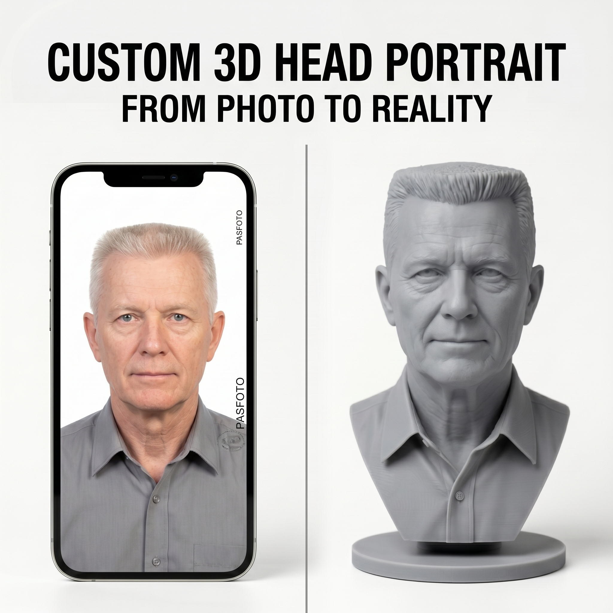 Personalized 3D Printed Bust F - 3D Printing Liquid のレビューと価格