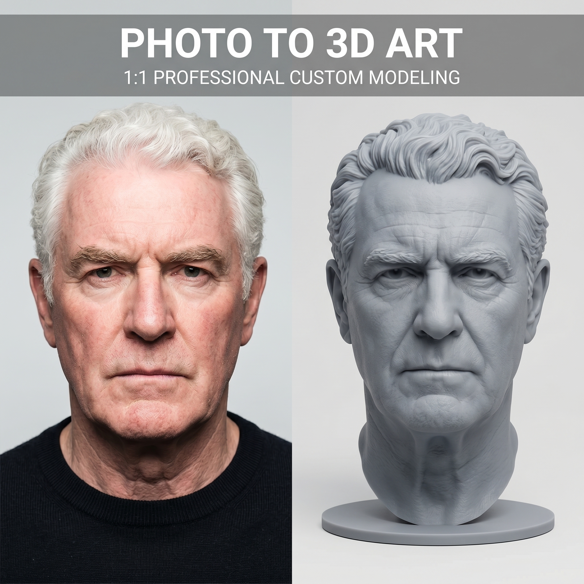 Personalized 3D Printed Bust F - 3D Printing Liquid のレビューと価格
