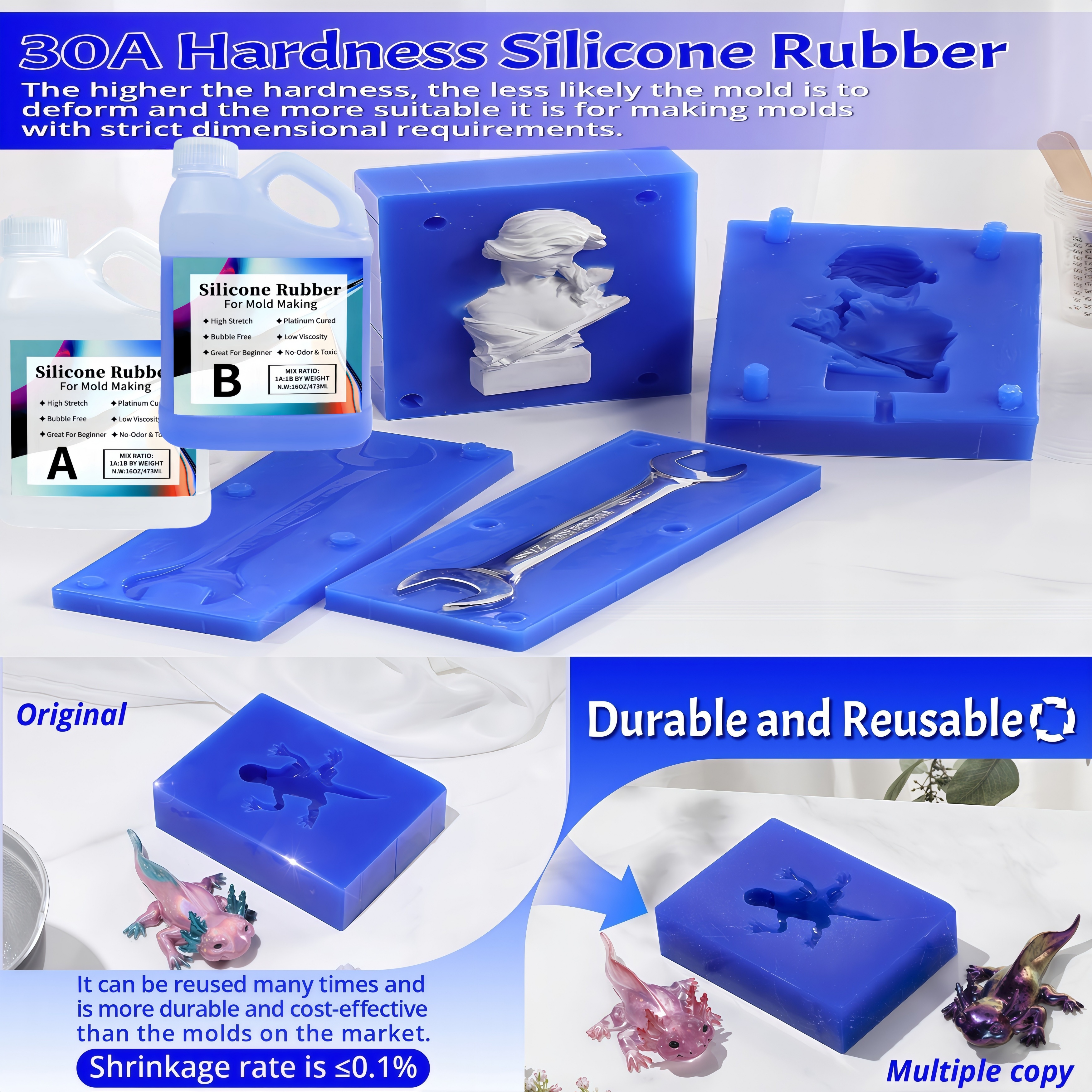 Platinum-Cured 15A Liquid Sili - 3D Printing Liquid のレビューと価格