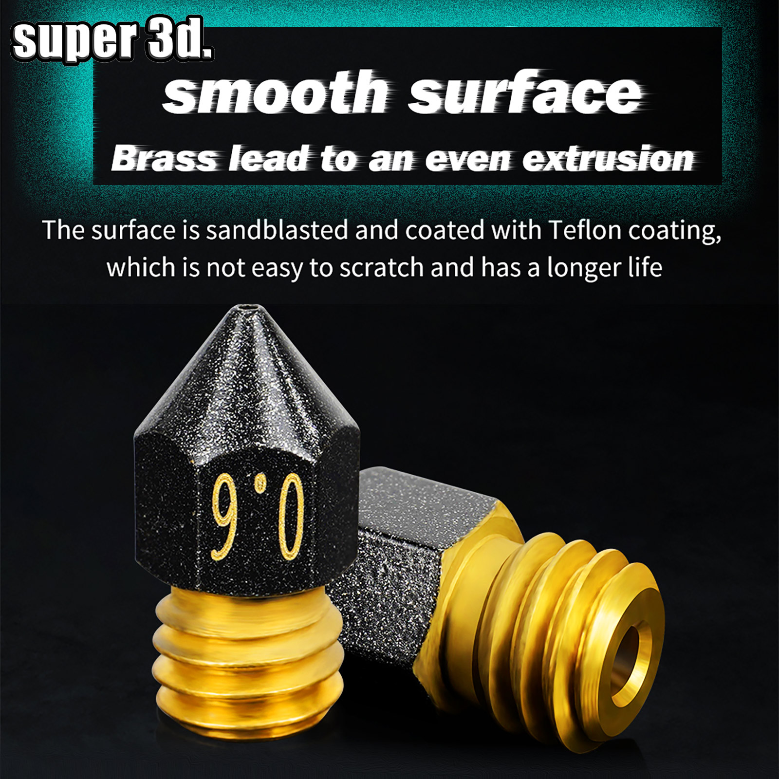 3D Printer MK8 Brass PTFE Nozz - 3D Printing Cnc のレビューと価格
