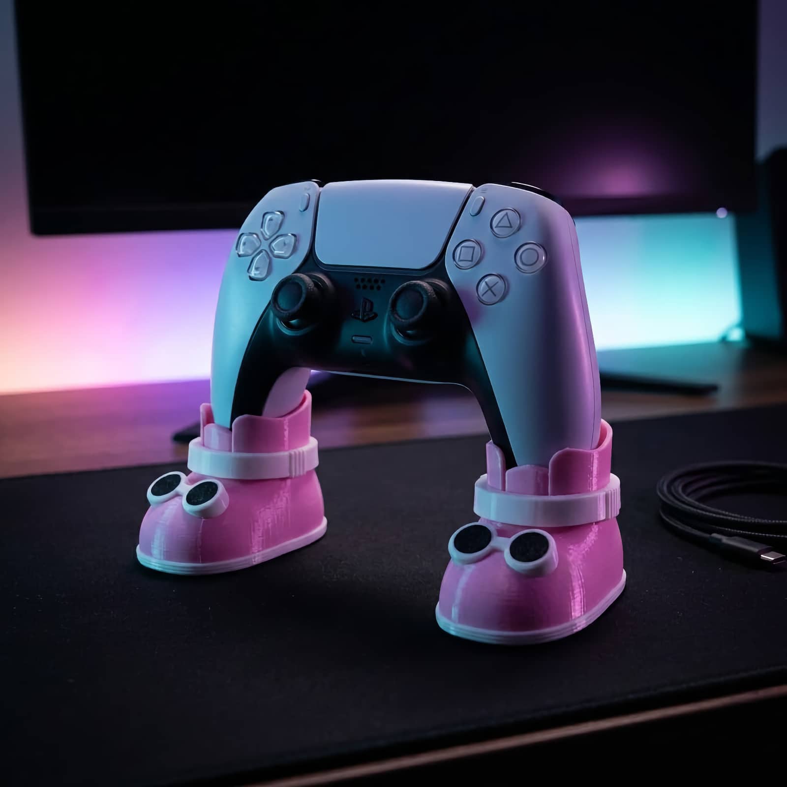 3D Printed Cute Pink Shoes Con - 3D Printing Xbox Controller Holder のレビューと価格
