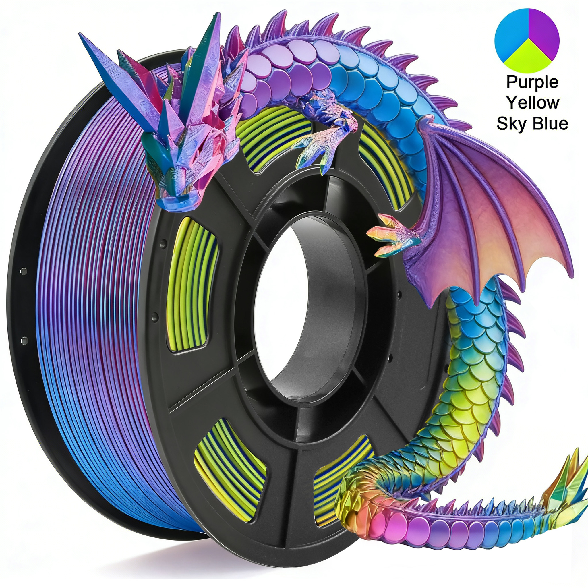 Tricolor Silk PLA 3D Printer F - 3D Printing News のレビューと価格