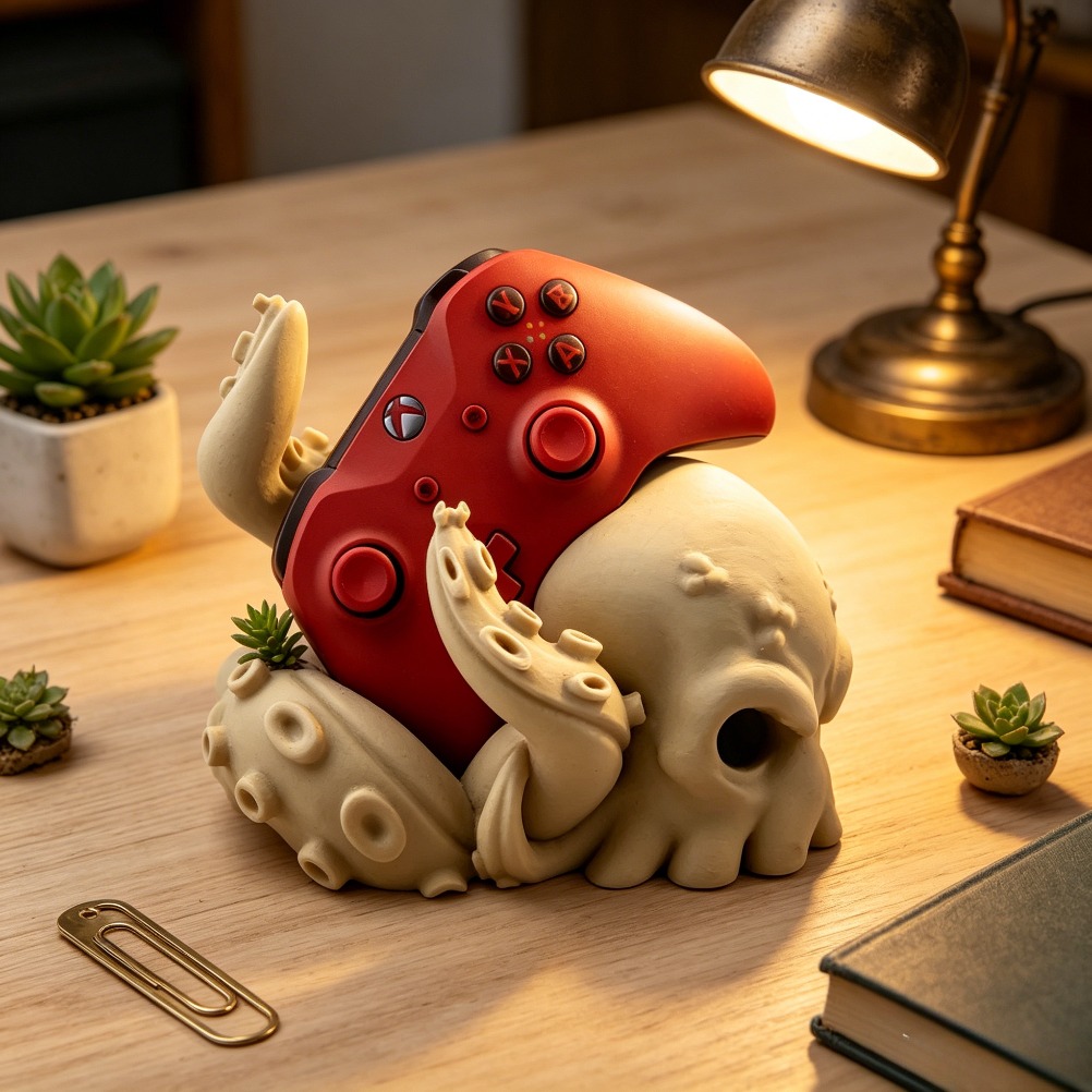 3D Printed Octopus Arm Control - 3D Printing Xbox Controller Holder のレビューと価格