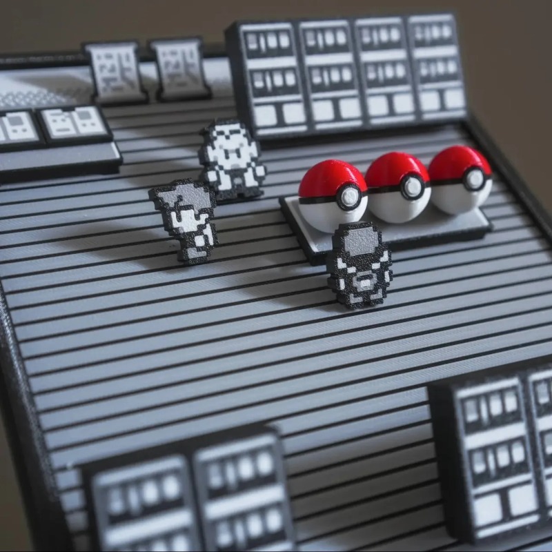 Pokemon Gold Silver Scene Figu - 3D Printing Liquid のレビューと価格