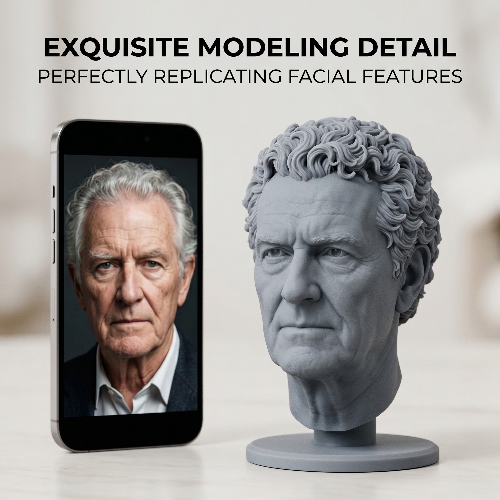 Custom 3D Bust Figurine, Perso - 3D Printing Liquid のレビューと価格