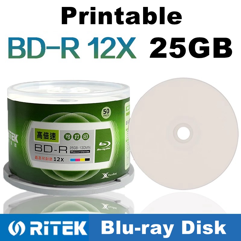 50PCS/BOX Ritek BD-R 25GB Prin - 3D Printing Robot のレビューと価格